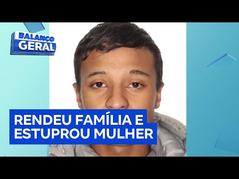Jovem é preso suspeito de render família e estuprar mulher em Santo André (SP)