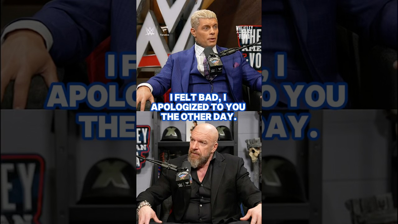 A bloody Cody Rhodes was on one on Triple H’s plane 😂