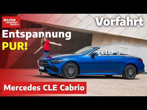Mercedes CLE Cabrio: besser als Motorrad fahren?! – Vorfahrt (Review) | auto motor und sport