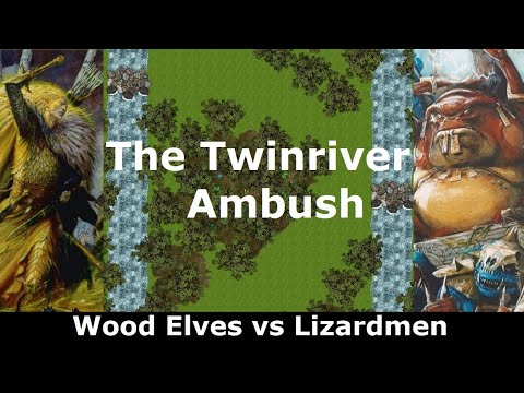 The Twinriver Ambush - Warhammer Fantasy 6e Warbands Battle Report - Wood Elves vs Lizardmen