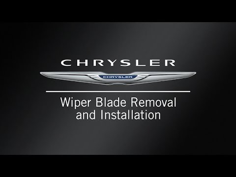 Wiper Blade Removal and Installation | How To | 2020 Chrysler Pacifica