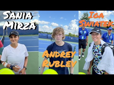 I met Sania Mirza, Iga Swiatek and Andrey Rublev at Cincinnati Open