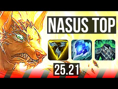NASUS vs YASUO (TOP) | 7 solo kills, Legendary, 900+ games | NA Master | 25.21
