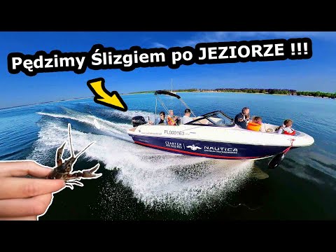 Złapaliśmy Raka w Jeziorze !!! -  Pływamy Motorówką w Rydzewie i kosztujemy Mazurskiej Kuchni (#825)