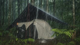 CAMPING IN CHAOS ⛈️ Unexpected HEAVY RAIN CAMPING in the WILD