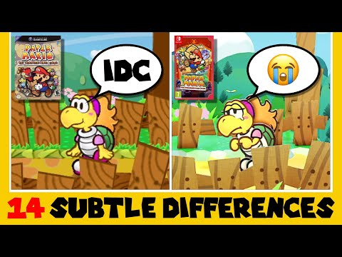 14 Subtle Differences between Paper Mario: The Thousand-Year Door for Switch and GameCube (Part 5)