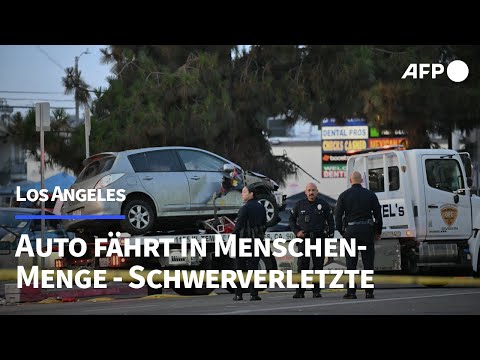 Auto fährt in Hollywood in Menschenmenge - Mindestens 28 Verletzte | AFP