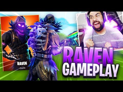 NEW Fortnite "RAVEN" Skin Gameplay..