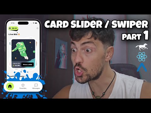 React Native card swiper app — Part 1: Bottom TabBar (Expo + Reanimated 4)