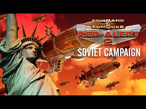 Command and Conquer: Red Alert 2 SOVIET Campaign All Cutscenes (Full Game Movie) 1080p HD