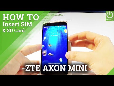 Insert Nano SIM & Micro SD in ZTE Axon Mini - Set Up SIM & SD