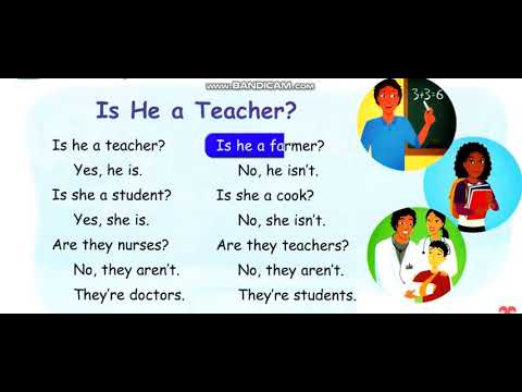 D. Listen, point and chant ( Is He a Teacher?)