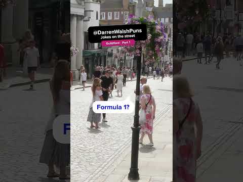 Jokes on the Street in Guildford - Part 1! #darrenwalshpuns #darrenwalshjokesonthestreet #shorts
