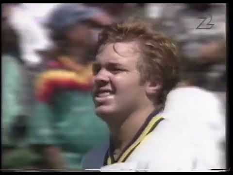 Tomas Brolin. Straffspark. Sverige - Rumänien. VM 1994