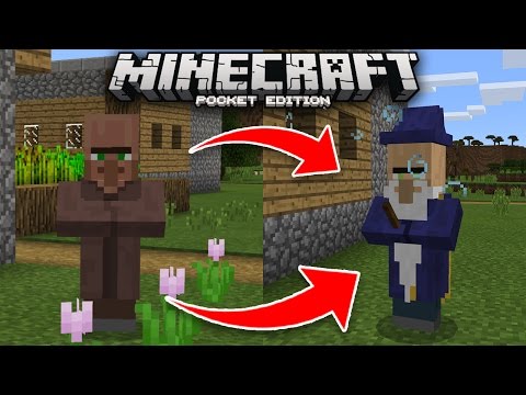 EYstreem - How To Spawn the WIZARD BOSS in Minecraft PE!! (Villager Wizard Addon)