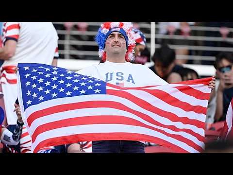 Video Thumbnail: US fans celebrate World Cup last-16 spot