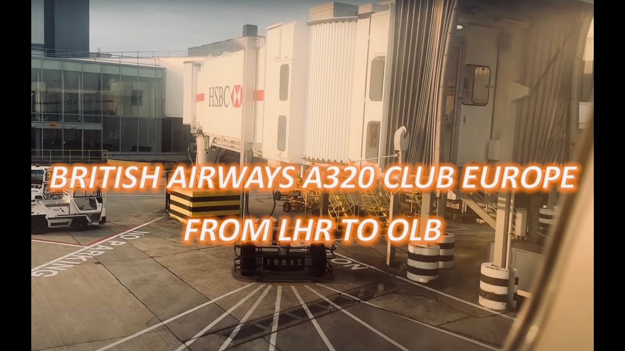 London Heathrow to Sardinia with British Airways A320