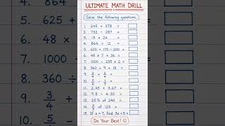 Ultimate Math Drill