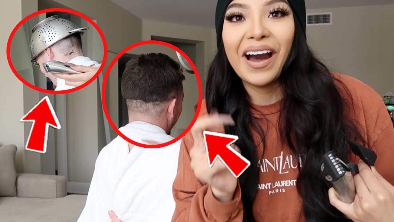 GAVE MY BF A QUARANTINE HAIRCUT *GONE WRONG*