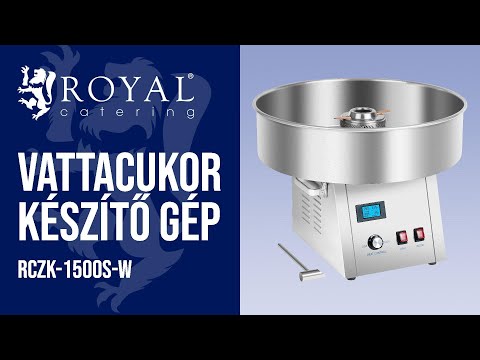 Videó - Vattacukor készítő gép - 62 cm - rozsdamentes acél