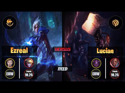 Nemesis EZREAL (Mid) [Conqueror] VS LUCIAN - Master EUW Patch 10.25
