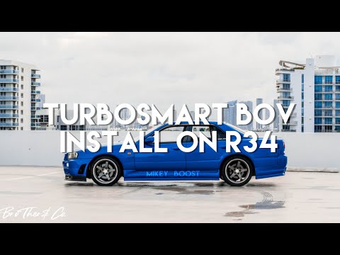 TurboSmart Dual Port BOV on Skyline R34 GTT RB25DET Install