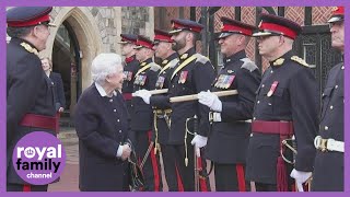 Queen Jokes with Canadian Officer About His Medals