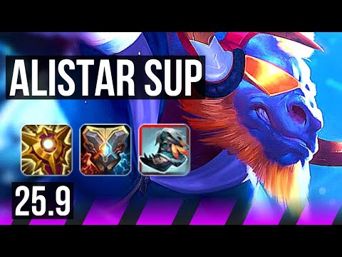 ALISTAR & Miss Fortune vs THRESH & Ashe (SUP) | KR Challenger | 25.9