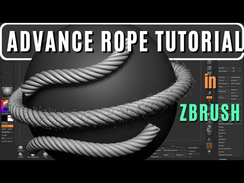 ADVANCE Rope IMM Curve Brush Tutorial in ZBRUSH