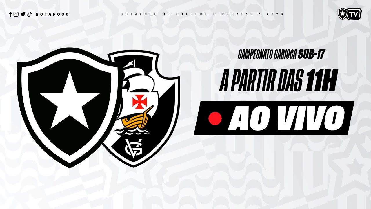 AO VIVO: Botafogo recebe o Vasco no Cefat pela primeira rodada do Carioca Sub-17