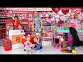 Barbie & Ken Doll Family Toddler Shopping for Valentines Day