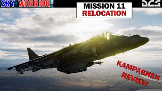 Let's Play ✈ Sky Warrior ✈ Mission 11 - Relocation & Review ✈ AV-8B Harrier II ✈ DCS World