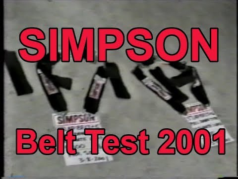 Simpson Seat Belt Test 2001 after Dale Earnhardt's Death