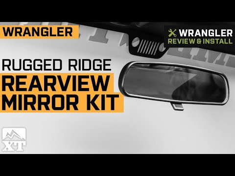Jeep Wrangler Rugged Ridge Rearview Mirror Kit Review & Install