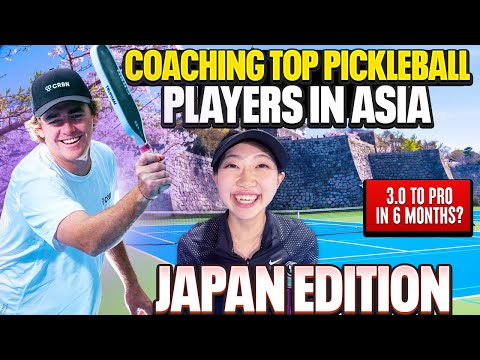 Can Japanese College Tennis Player Go PRO in Pickleball? (30 Minute Lesson) 