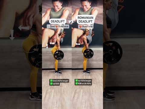 DEADLIFT vs RDL workout for women 🔥 #shorts