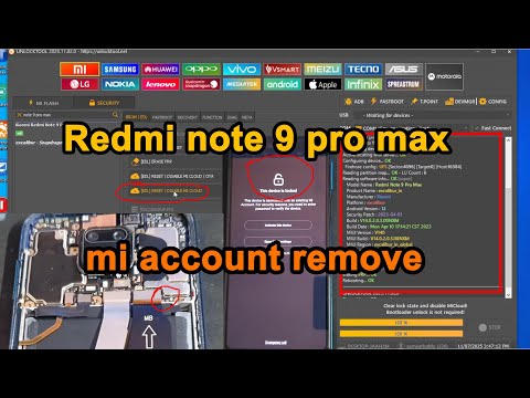 redmi note 9 pro max mi account remove unlock tool