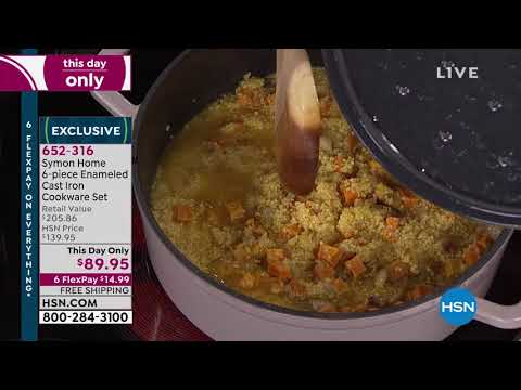 Symon Home 6piece Enameled Cast Iron Cookware Set