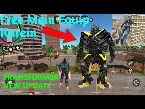 Rope Hero Vice Town New Update | Free Mein Transformer Robot Car |
