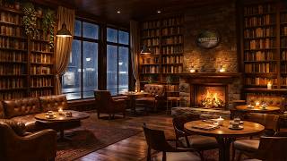 Library Coffee Shop ☕📚 Relaxing Jazz Music for Focus