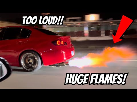 G37 GETS NEW TOMEI EXHAUST! *Huge Flames* (Install + POV Sound Clips!)