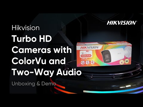 Hikvision Turbo HD Cameras with ColorVu and Two Way Audio