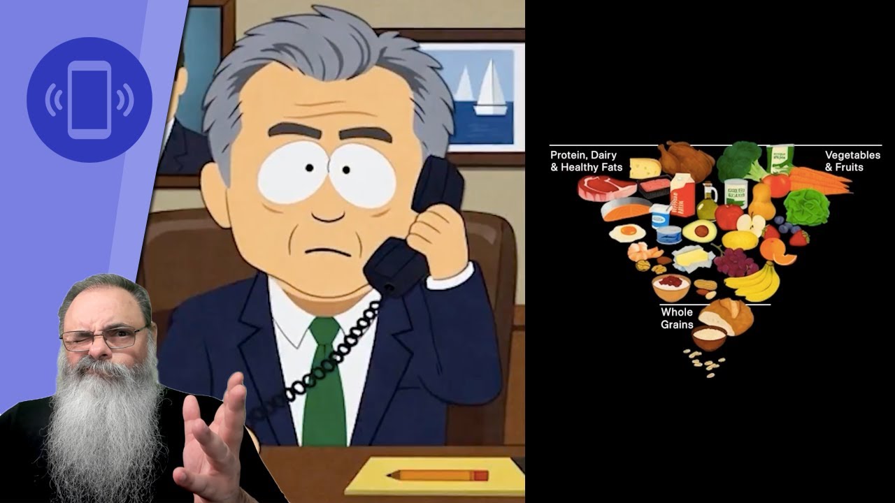 RFK imita SOUTH PARK e INVERTE a PIRÂMIDE ALIMENTAR: COMA CARNE e LEGUMES, esqueça GRÃOS e MASSAS
