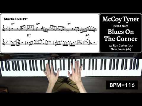 A Lick A Week! 99th Week: McCoy Tyner's Lick on "Blues on the Corner"