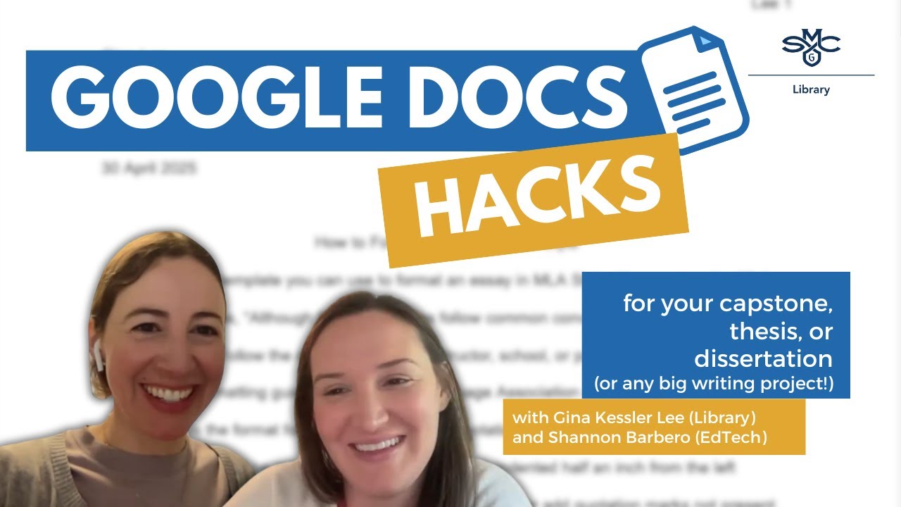 Google Docs Hacks...for your capstone, thesis, dissertation, and more!