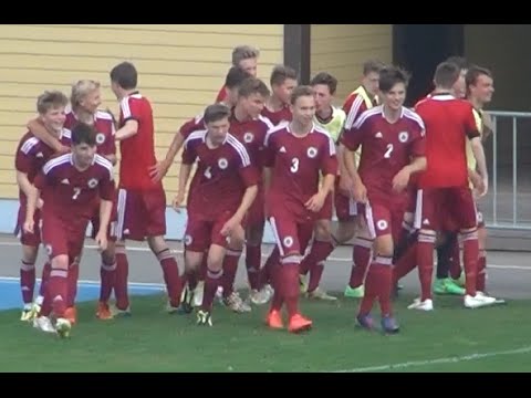 Jānis Grīnbergs gūst vārtus otrajā uzvarā Baltijas Kausā U-17 komandām