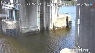 辰巳水門 内水側