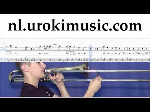 Trombone Leren Spelen Besame Mucho Tablatura Deel#2 um-b799
