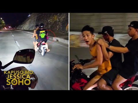 Mga tinukoy na holdaper na tumatakas na naka-motorsiklo, na-caught on cam | Kapuso Mo, Jessica Soho