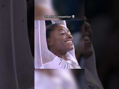 You know you're cooked when she's the final competitor💀 #gymnastics #sports #simonebiles #tumbling